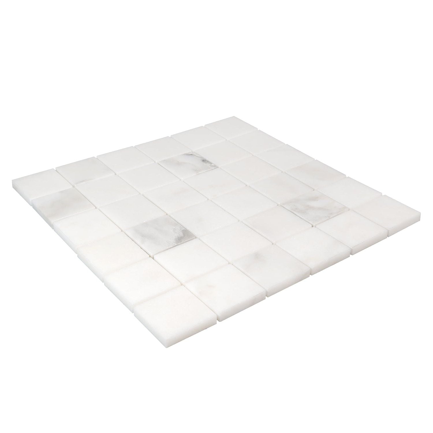 2 X 2 Calacatta Oliva Marble Honed Mosaic Tile-Marble Mosaic-American Tile Depot