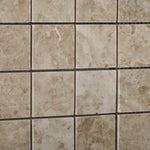 2 X 2 Cappuccino Marble Polished Mosaic Tile-Marble Mosaic-American Tile Depot