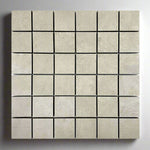 2 X 2 Clay Ivory Square Matte Porcelain Mosaic Tile-Porcelain Tile Large Formate-American Tile Depot