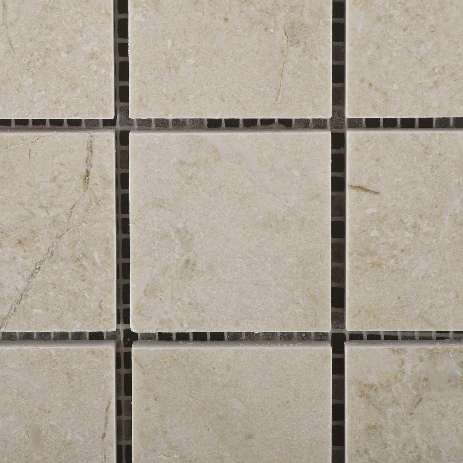 2 X 2 Crema Marfil Marble Polished Mosaic Tile-Marble Mosaic-American Tile Depot