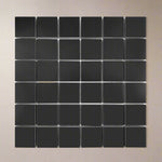 2 X 2 Full Black Square Matte Porcelain Mosaic Tile-Porcelain Tile Large Formate-American Tile Depot