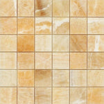 2 X 2 Honey Onyx Polished Mosaic Tile-Onyx Tile-American Tile Depot