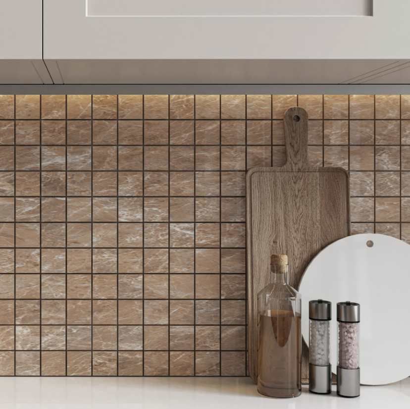 2 X 2 Mira Brown Square Matte Porcelain Mosaic Tile-Porcelain Tile Large Formate-American Tile Depot