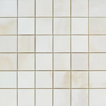 2 X 2 Premium White Onyx CROSS-CUT Polished Mosaic Tile-Marble Mosaic-American Tile Depot