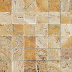 2 X 2 Valencia Travertine Tumbled Mosaic Tile-Travertine Mosaic-American Tile Depot