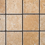 2 X 2 Walnut Travertine Tumbled Mosaic Tile-Travertine Mosaic-American Tile Depot