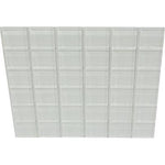 2 X 2 White Glass Mosaic Tile-Glass Mosaic-American Tile Depot