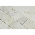 2 X 4 Calacatta Gold Marble Honed Brick Mosaic Tile-Marble Mosaic-American Tile Depot