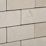 2 X 4 Crema Marfil Marble Tumbled Brick Mosaic Tile-Marble Mosaic-American Tile Depot