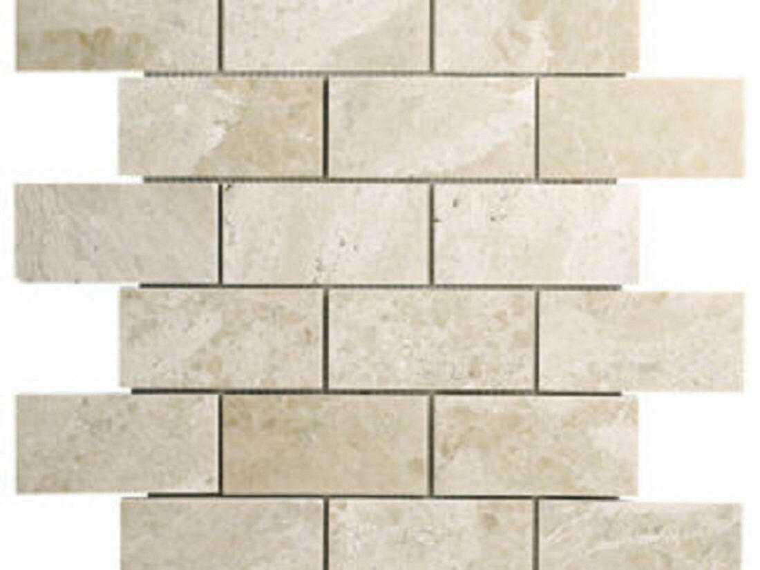 2 X 4 Diano Royal ( Queen Beige ) Marble Polished Mosaic Tile-Marble Mosaic-American Tile Depot