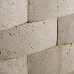 2 X 4 Ivory Travertine CNC Arched 3-D Brick Mosaic Tile-Travertine Mosaic-American Tile Depot