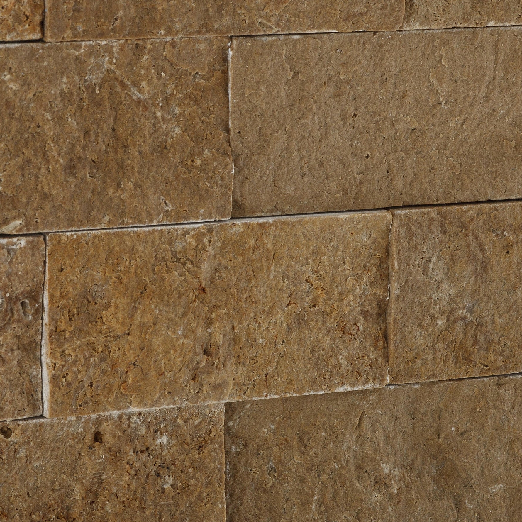 2 X 4 Noce Travertine Split-Faced Brick Mosaic Tile-Marble Mosaic-American Tile Depot