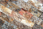 2 X 4 Scabos Travertine Split-Faced Brick Mosaic Tile-Marble Mosaic-American Tile Depot