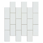 2 X 4 Thassos White Marble Honed Brick Mosaic Tile-Marble Mosaic-American Tile Depot