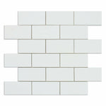 2 X 4 Thassos White Marble Polished Brick Mosaic Tile-Marble Mosaic-American Tile Depot