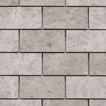 2 X 4 Tundra Gray (Atlantic Gray) Marble Polished Brick Mosaic Tile-Marble Mosaic-American Tile Depot