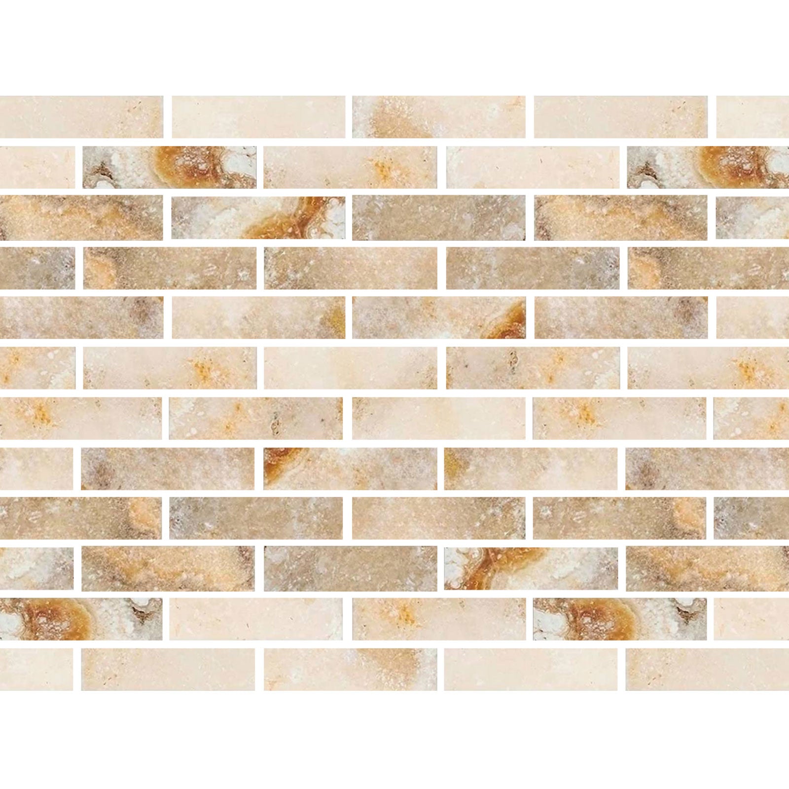 2 X 8 Antico Onyx Travertine Filled & Honed Tile-Travertine Mosaic-American Tile Depot