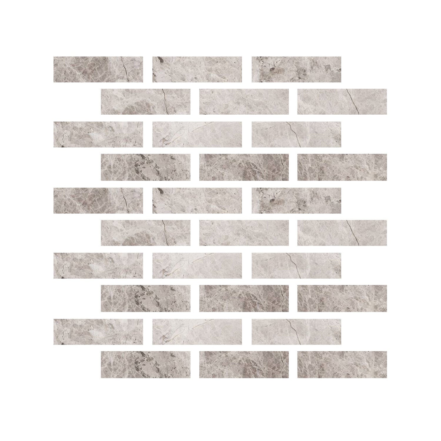 2 X 8 Tundra Gray (Atlantic Gray) Marble Honed Tile-Marble Mosaic-American Tile Depot