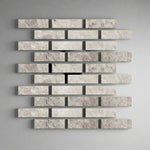 2 X 8 Tundra Gray (Atlantic Gray) Marble Polished Tile-Marble Mosaic-American Tile Depot