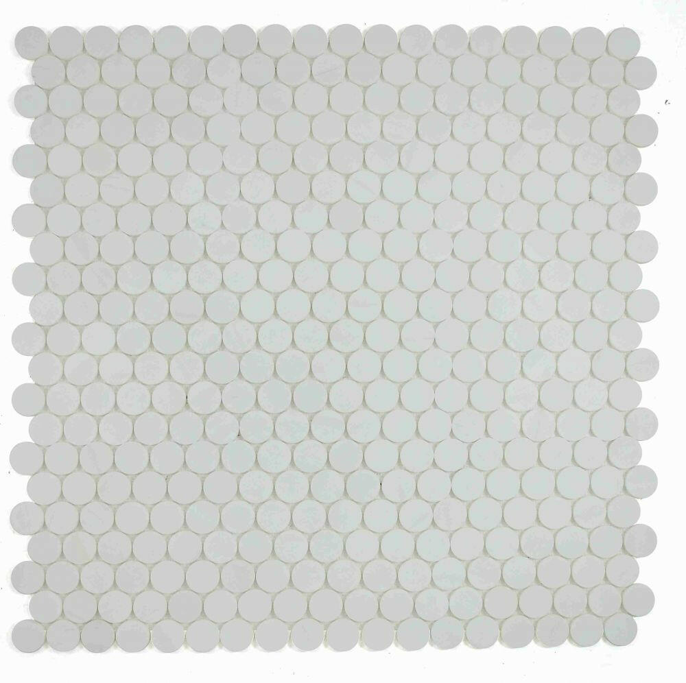 2 x 2 Curvus Dolomite Large Honed Circular Marble Mosaic Tile-Marble Mosaic-American Tile Depot