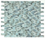 2 x 6 Aesthetic Onyx Ocean Subway Brick Glass Mosaic Wall Tile-Glass Mosaic-American Tile Depot