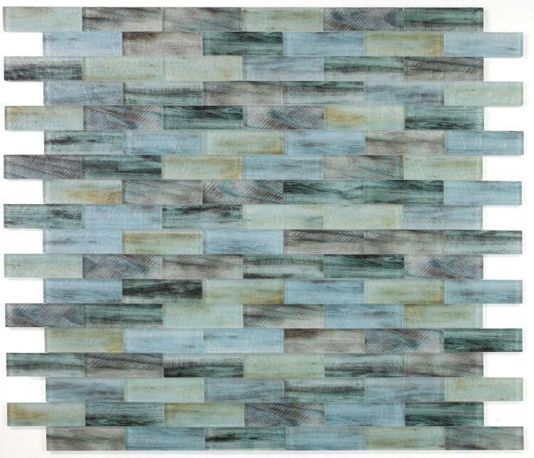 2 x 6 Aesthetic Wood Lake Subway Brick Glass Mosaic Wall Tile-Glass Mosaic-American Tile Depot