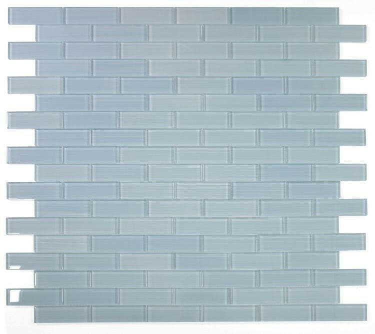 2 x 6 Oceanhouse Lucy Blue Stroke Glossy Subway Glass Mosaic Tile-Glass Mosaic-American Tile Depot