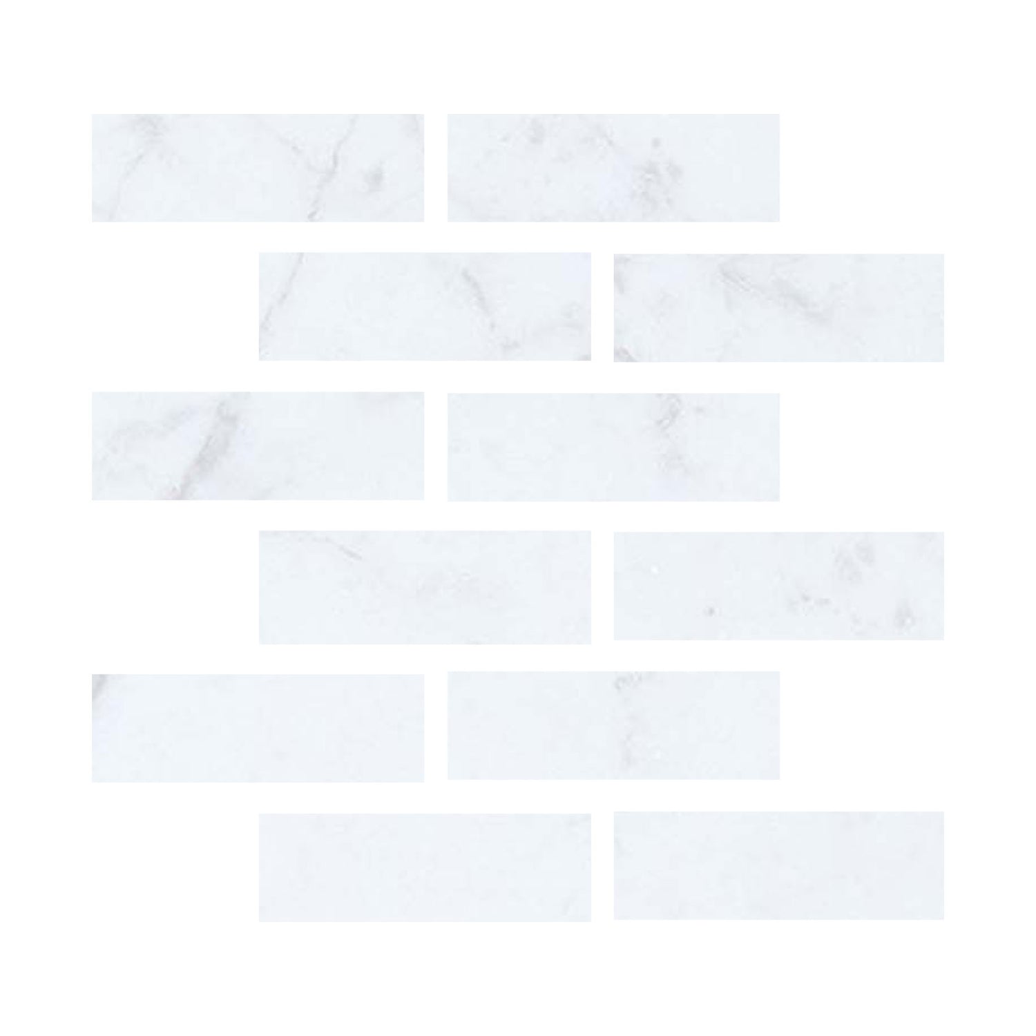 2 X 6 Carrara White Marble Honed Field Tile