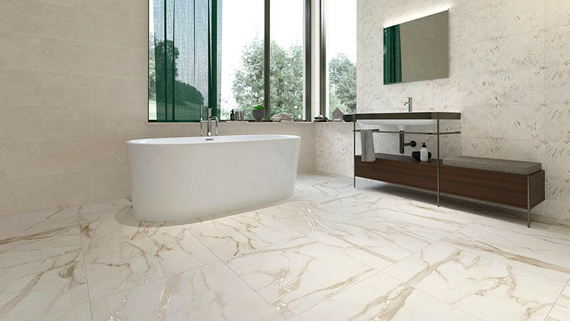 24 X 24 Angelo Silk Gold Matte Marble Look Porcelain Tile-Porcelain Tile Large Formate-American Tile Depot