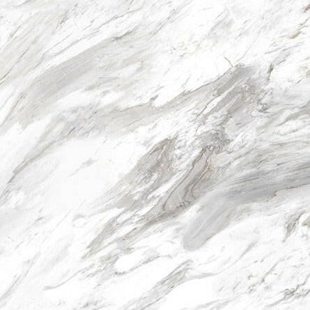 24 X 24 Bianco Carrara Polished Marble Look Porcelain Tile-Porcelain Tile Large Formate-American Tile Depot