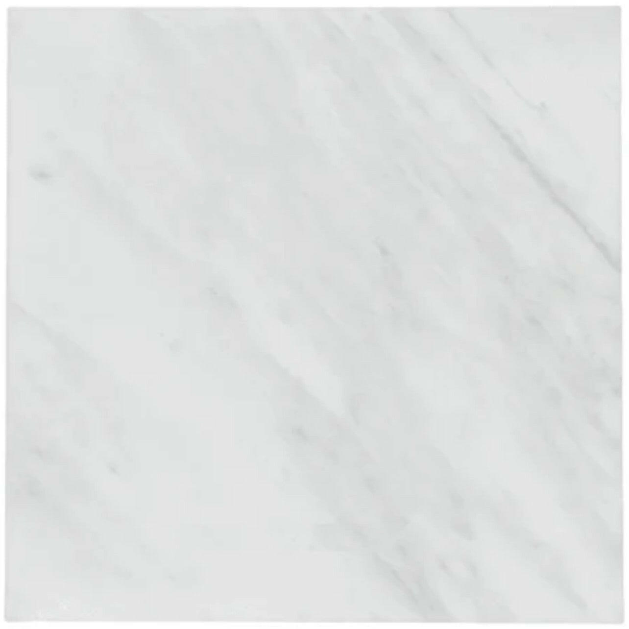 24 X 24 Oriental White / Asian Statuary Marble Honed Tile-Marble Tile - Large Formate-American Tile Depot