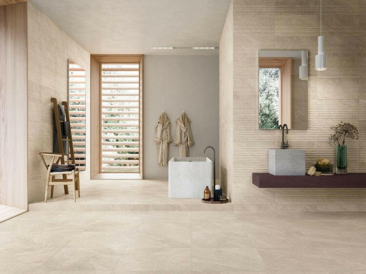 24 X 24 Tune Desert Matte Limestone Look Porcelain Tile-PORCELAIN-Large Format-American Tile Depot