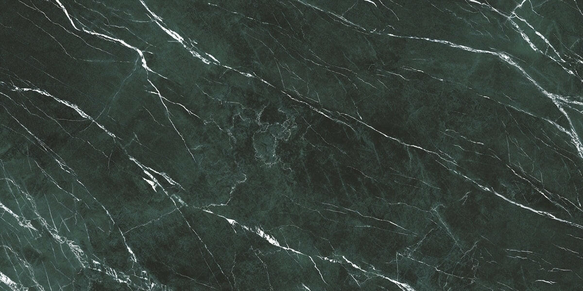 24 X 48 Antique Green Polished Marble Look Porcelain Tile-Porcelain Tile Large Formate-American Tile Depot