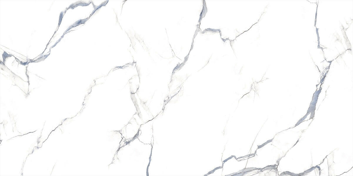 24 X 48 Calacatta Aqua Satin Matte Marble Look Porcelain Tile-Porcelain Tile Large Formate-American Tile Depot