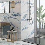 24 X 48 Calacatta Blue Matte Marble Look Porcelain Tile-PORCELAIN-Large Format-American Tile Depot