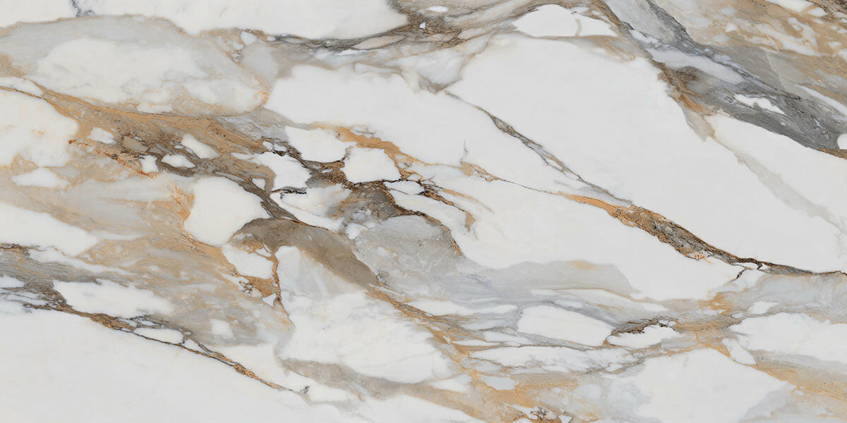 24 X 48 Calacatta Bold Satin Matte Marble Look Porcelain Tile-Porcelain Tile Large Formate-American Tile Depot