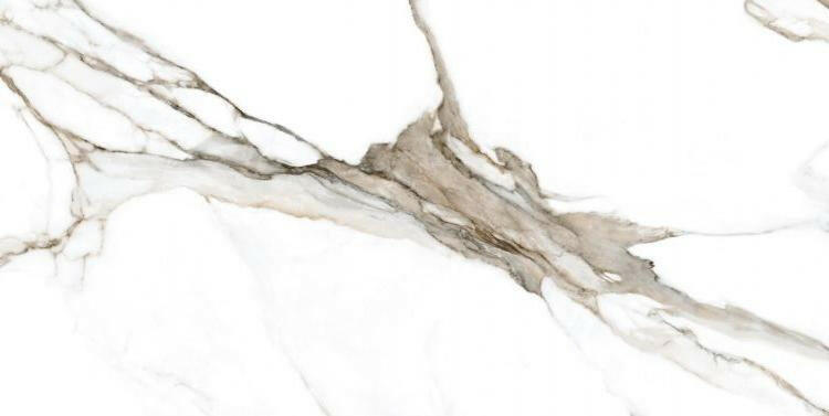 24 X 48 Calacatta Fantasy Topo Polished Marble Look Porcelain Tile-PORCELAIN-Large Format-American Tile Depot