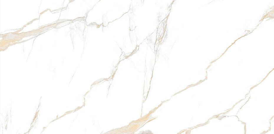 24 X 48 Calacatta Gold Polished Marble Look Porcelain Tile-Porcelain Tile Large Formate-American Tile Depot