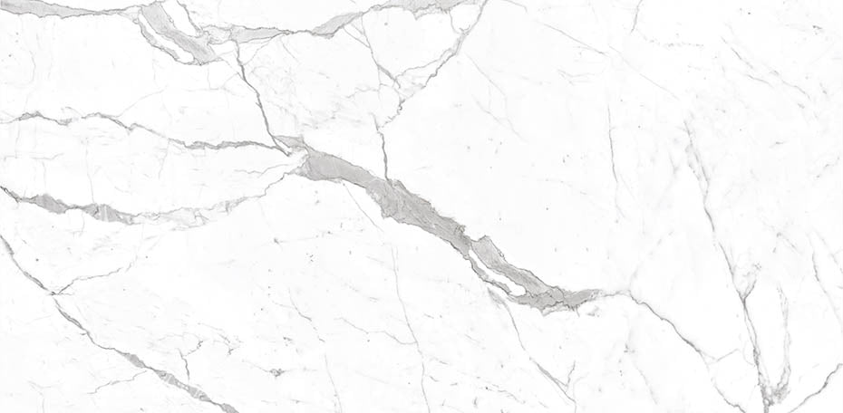 24 X 48 Calacatta Pearl Polished Marble Look Porcelain Tile-Porcelain Tile Large Formate-American Tile Depot