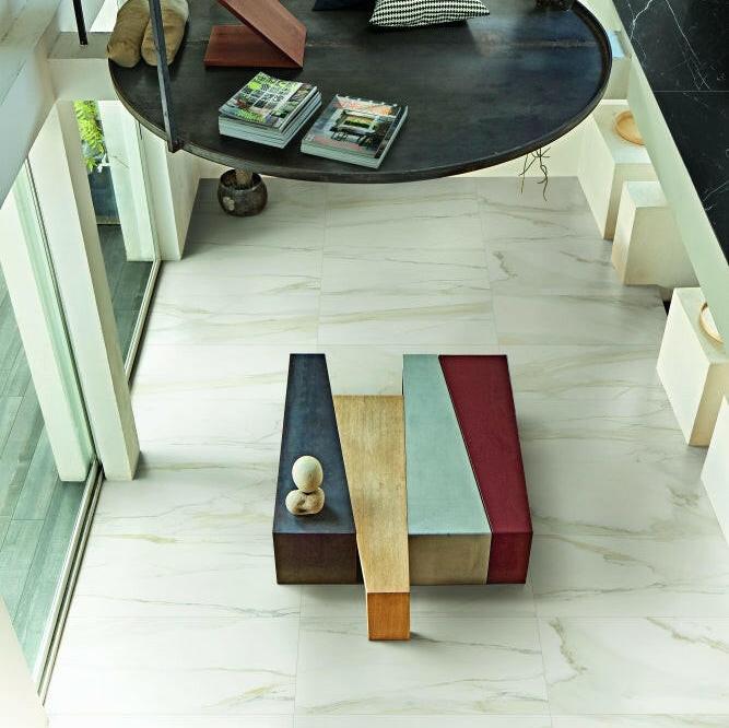 24 X 48 Classici Calacatta Gold Matte Marble Look Porcelain Tile-PORCELAIN-Large Format-American Tile Depot