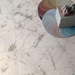 24 X 48 Epoque White Matte Marble Look Porcelain Tile-Porcelain Tile Large Formate-American Tile Depot