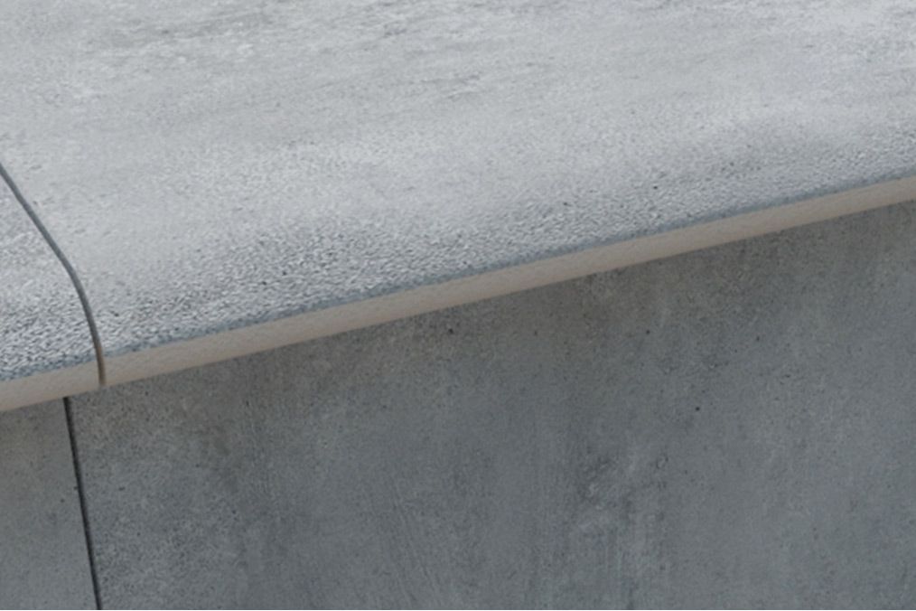 24 X 48 Full Bullnose Clay Grey Matte Outdoor Porcelain Paver-Porcelain Tile Large Formate-American Tile Depot