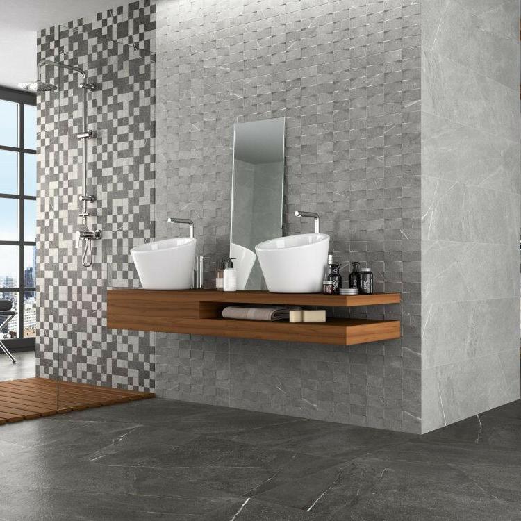 24 X 48 Madison Argent Matte Limestone Look Porcelain Tile-PORCELAIN-Large Format-American Tile Depot