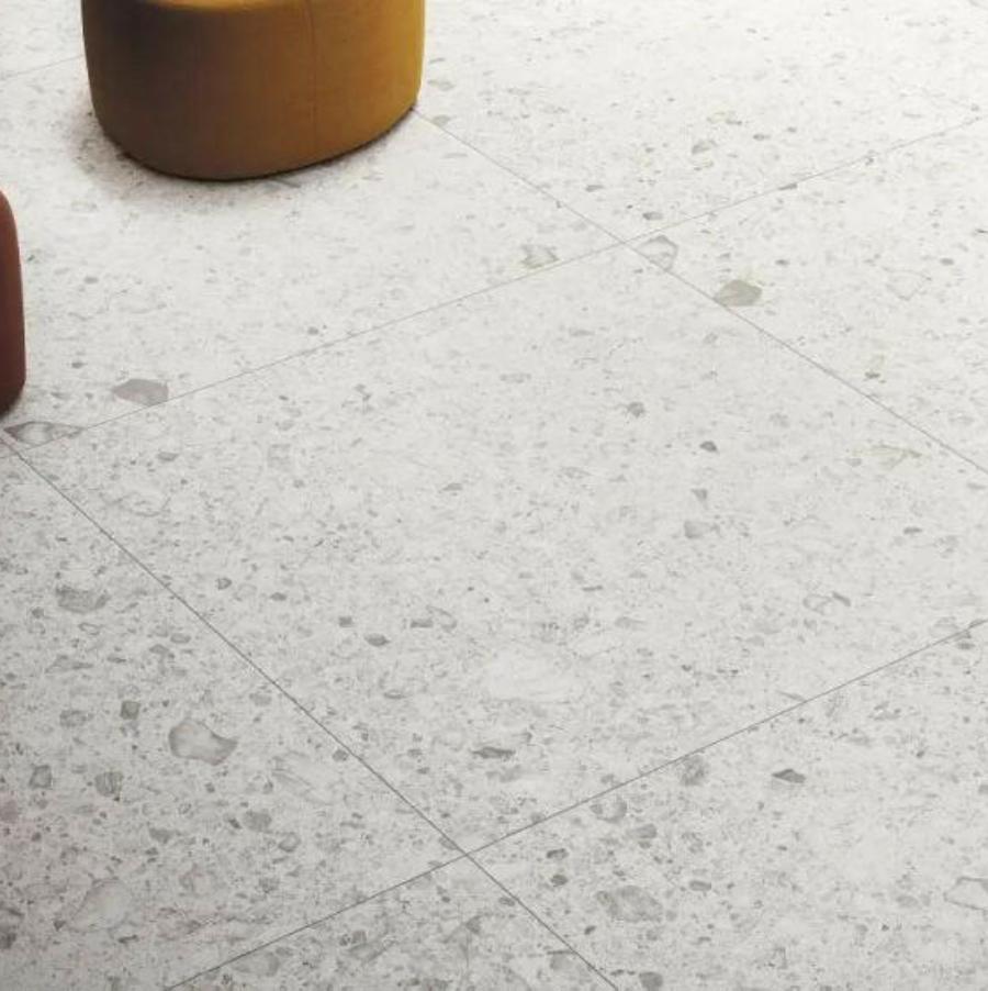 24 X 48 Orobica Bianca Matte Terrazzo Look Porcelain Tile-PORCELAIN-Large Format-American Tile Depot