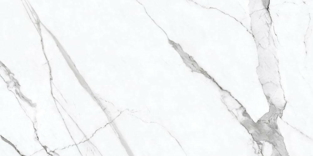 24 X 48 Prestigio Statuario Lucido Polished Marble Look Porcelain Tile-PORCELAIN-Large Format-American Tile Depot