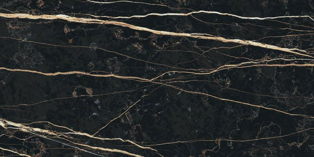 24 X 48 Prexious Thunder Night Glossy Marble Look Porcelain Tile-PORCELAIN-Large Format-American Tile Depot