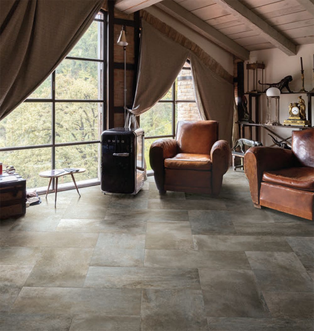 24 X 48 Temper Golden Matte Metal Look Porcelain Tile-Porcelain Tile Large Formate-American Tile Depot