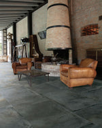 24 X 48 Temper Iron Matte Metal Look Porcelain Tile-Porcelain Tile Large Formate-American Tile Depot