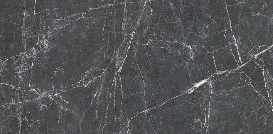 24 X 48 Terre Black Polished Marble Look Porcelain Tile-Porcelain Tile Large Formate-American Tile Depot