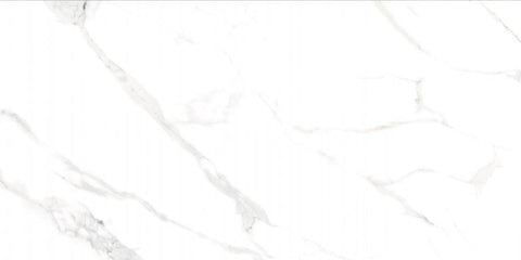 24 X 48 AGL Statuario Marble Look Polished Porcelain Tile-Porcelain Tile Large Formate-American Tile Depot